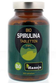 Spirulina Bio 400 mg 300 tabletten van Hanoju