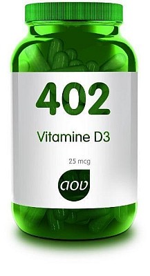 Vitamine D3 25 mcg 402 AOV 60 caps.