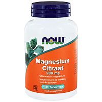 Magnesium citraat 200mg NOW